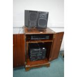 Cabinet Containing Sony Audio System