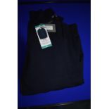 *Douglas Heywood of London Knitted Polo Top in Navy Size: XL