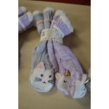 *Two Pairs of Jane & Bleecker Unicorns & Cats Design Slipper Socks