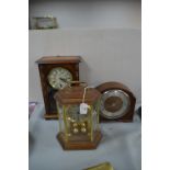 Three Mantel Clocks