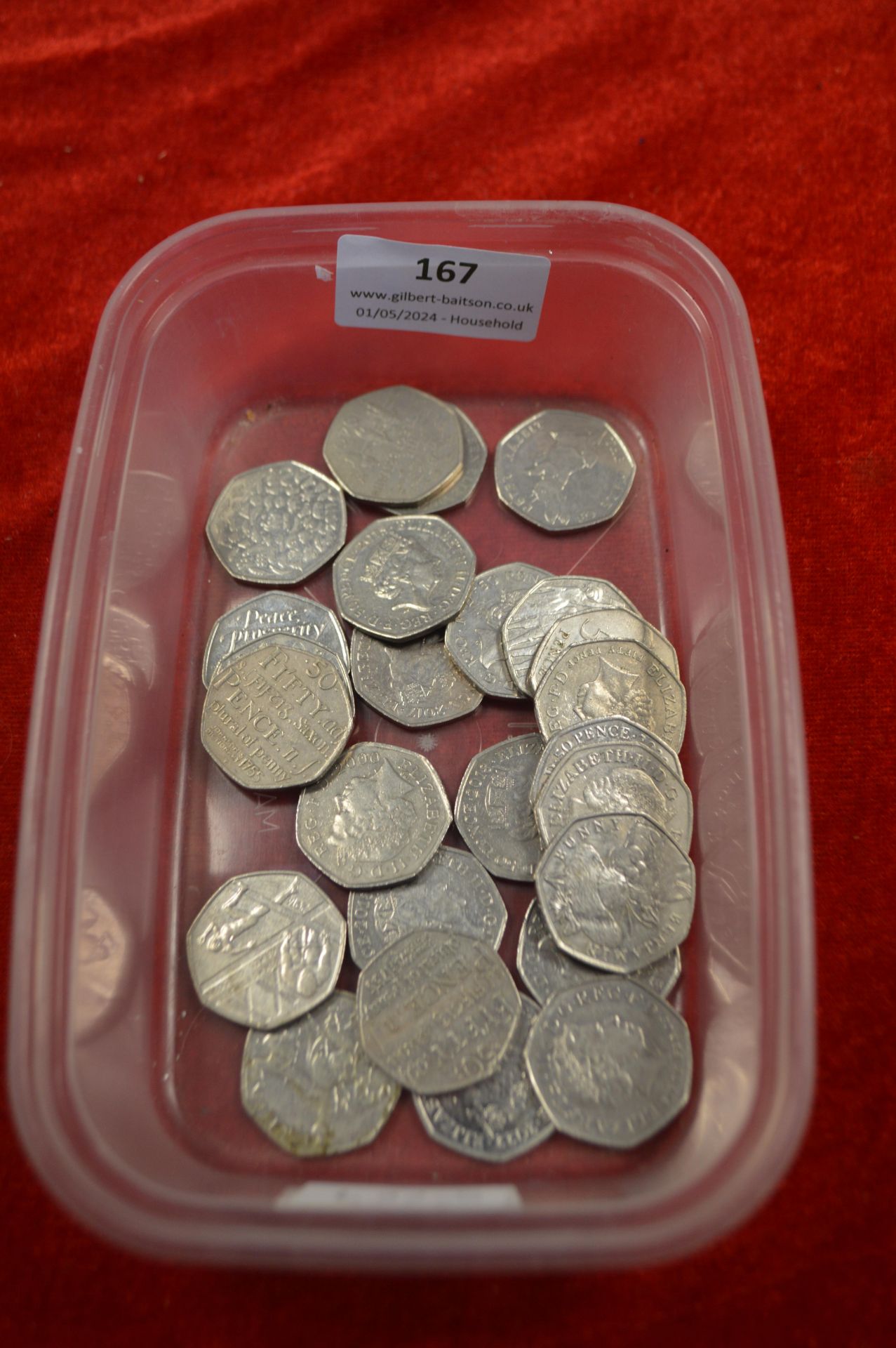 Twenty-Five 50p Coins