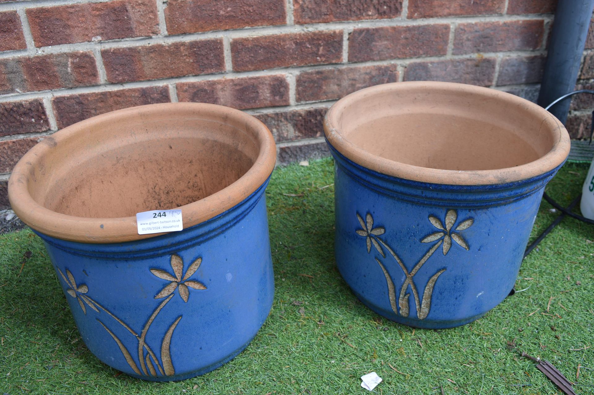 Pair of Terracotta Garden Planters