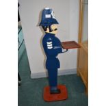 Painted Policeman Serving Stand