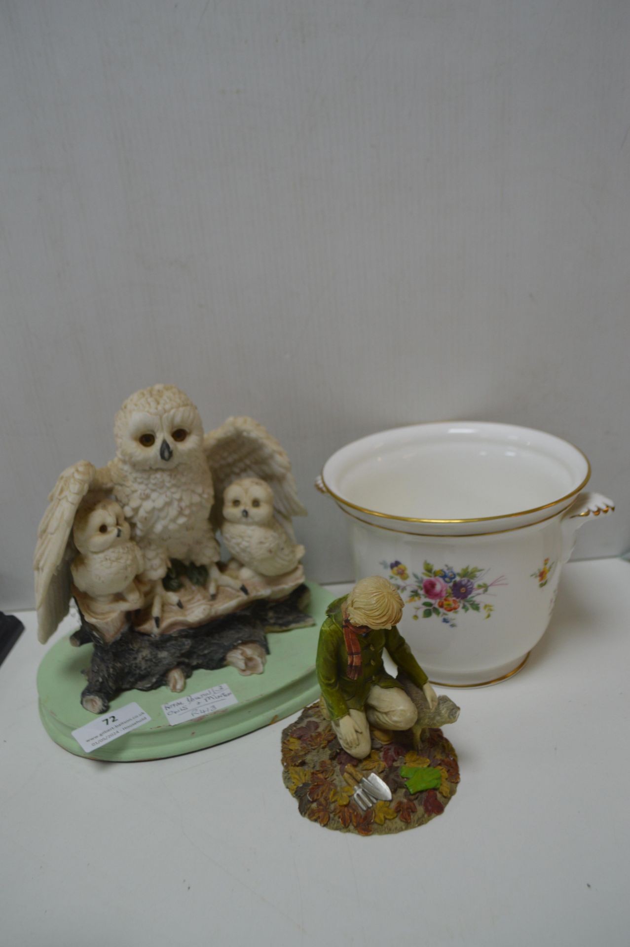 Minton Plater, Royal Doulton Gardening Figure, and