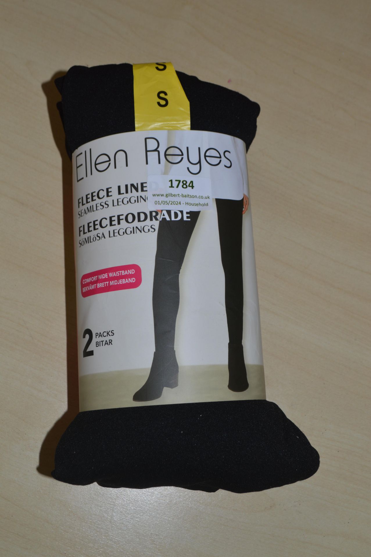 *Two Ellen Reyes Fleece Lined Leggings Size: S