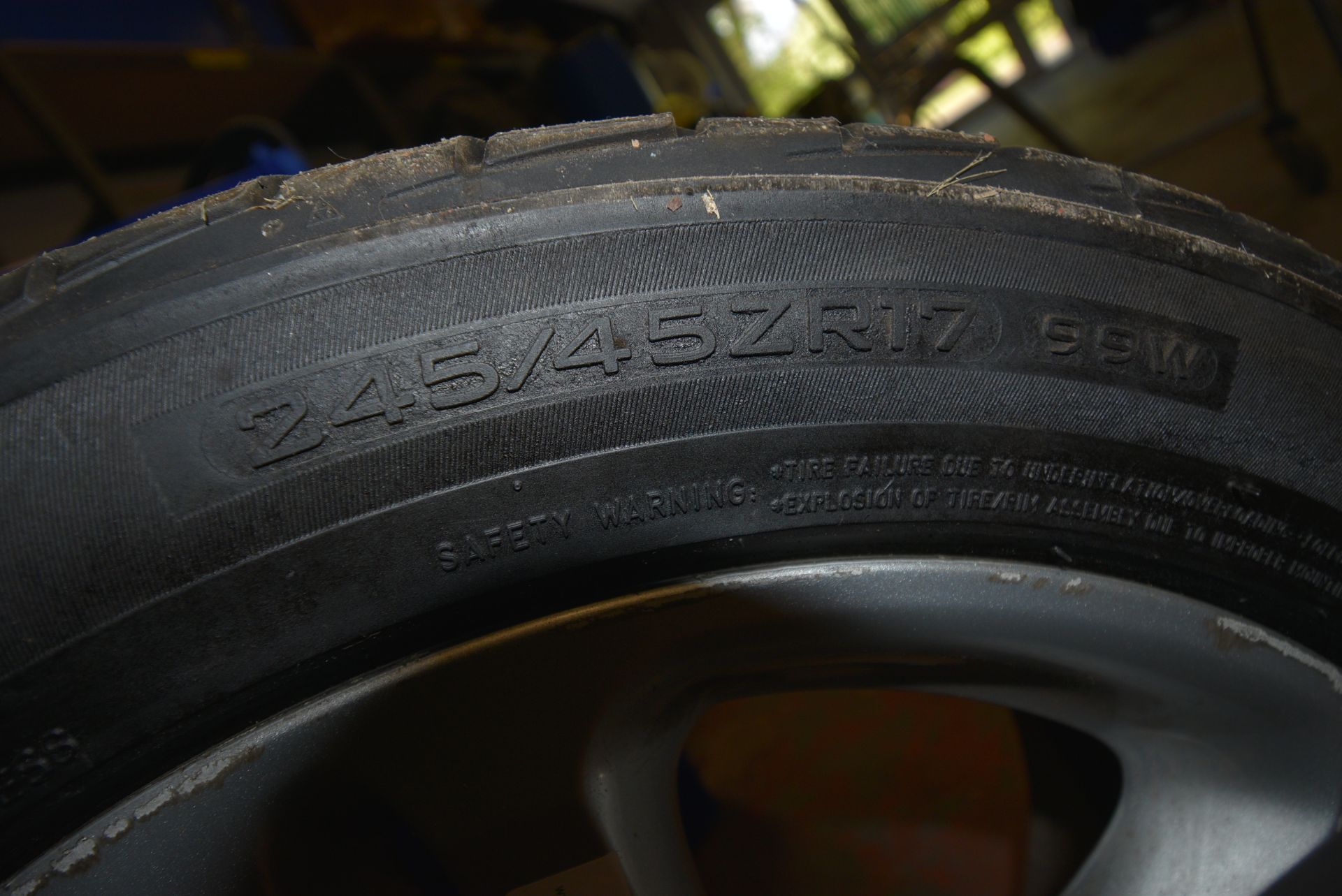 Mercedes Wheel & 245-45ZR17 Tyre - Image 3 of 3