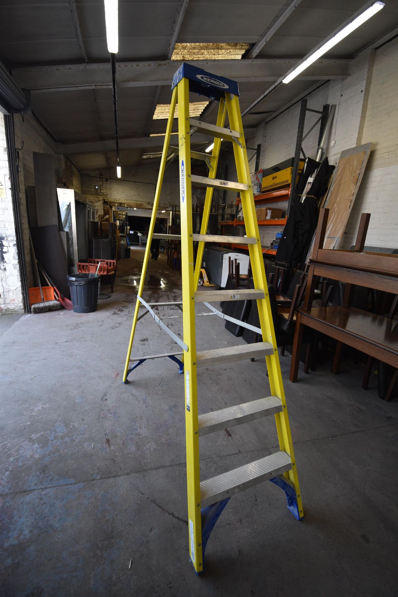 Werner Seven Tread Fiberglass Step Ladder