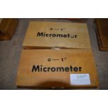 Two 0-1" Micrometers