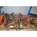 Mixed Lot Including Sheers, Saws, Screwdriver, etc