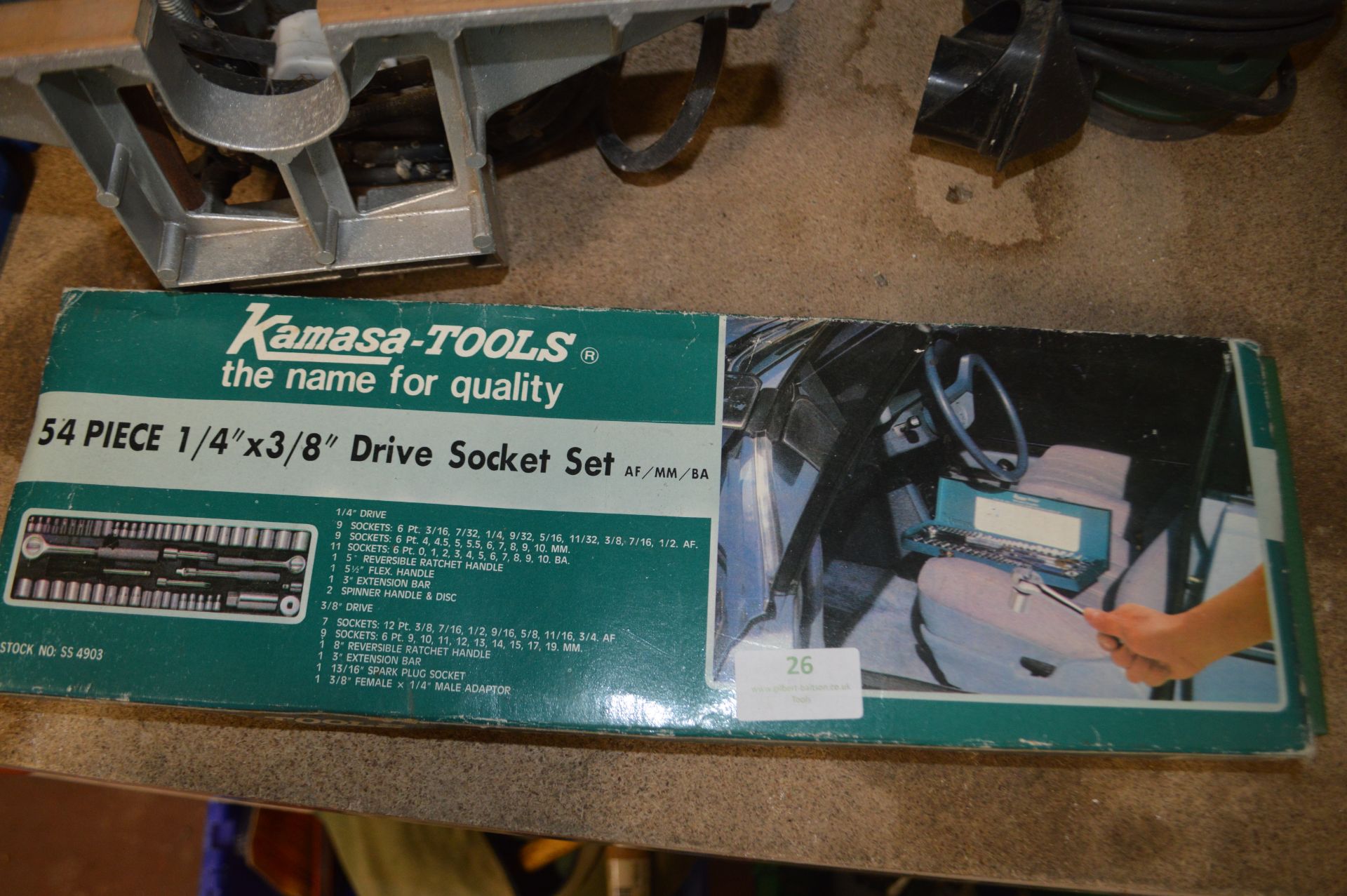 Kamasa Tools 54pc 1/4" x 3/8" Drive Socket Set