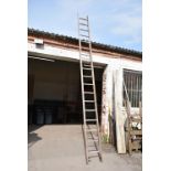 Eighteen Rung Wooden Ladder
