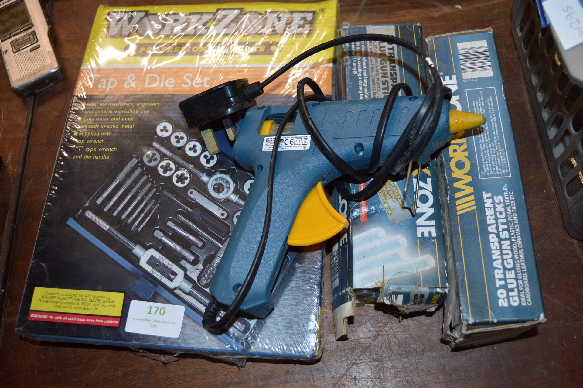 Work Zone Glue Gun with Glue Sticks, and a Work Zo