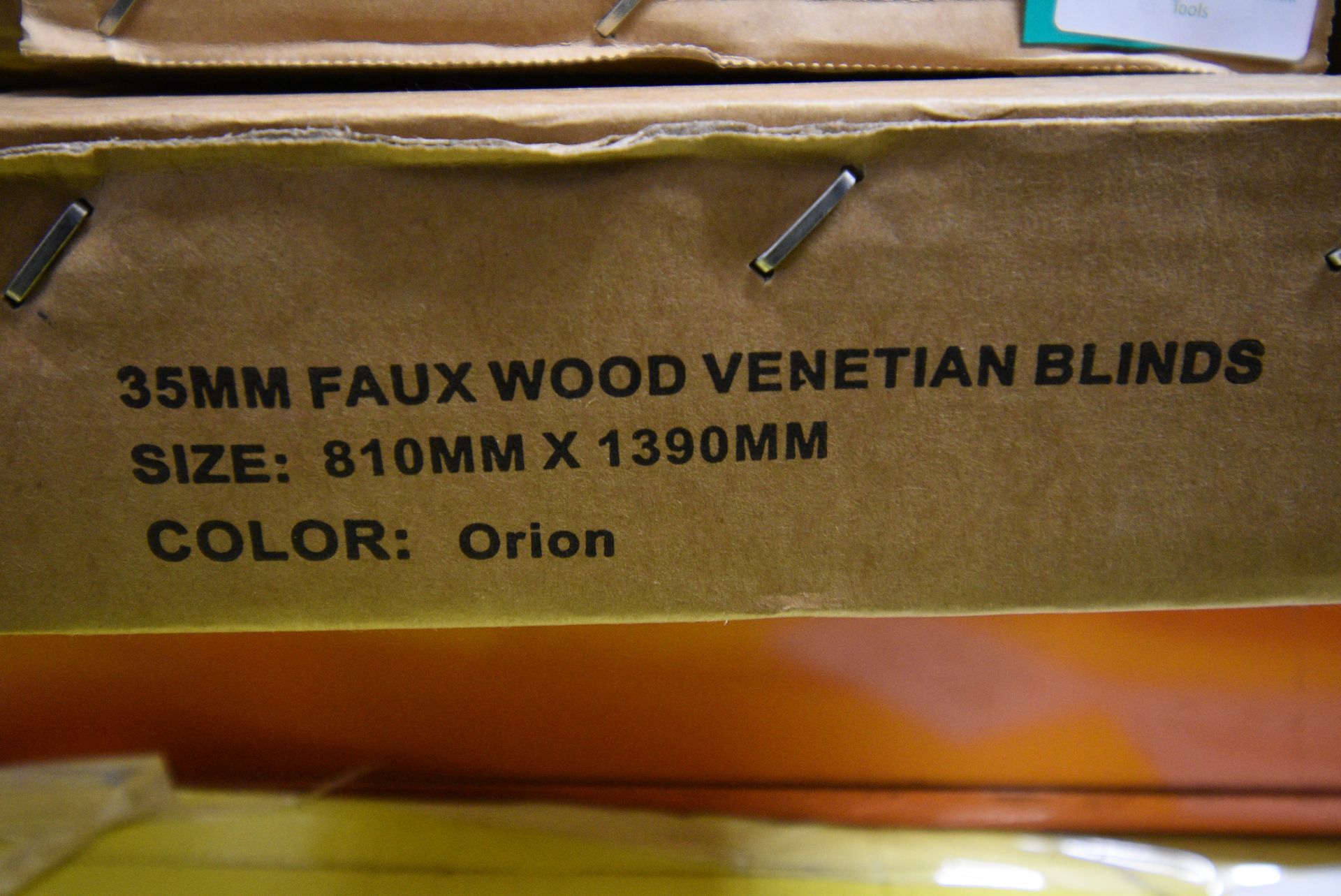 *Two 35mm Faux Wood Venetian Blinds 81x139cm (as n - Image 2 of 2