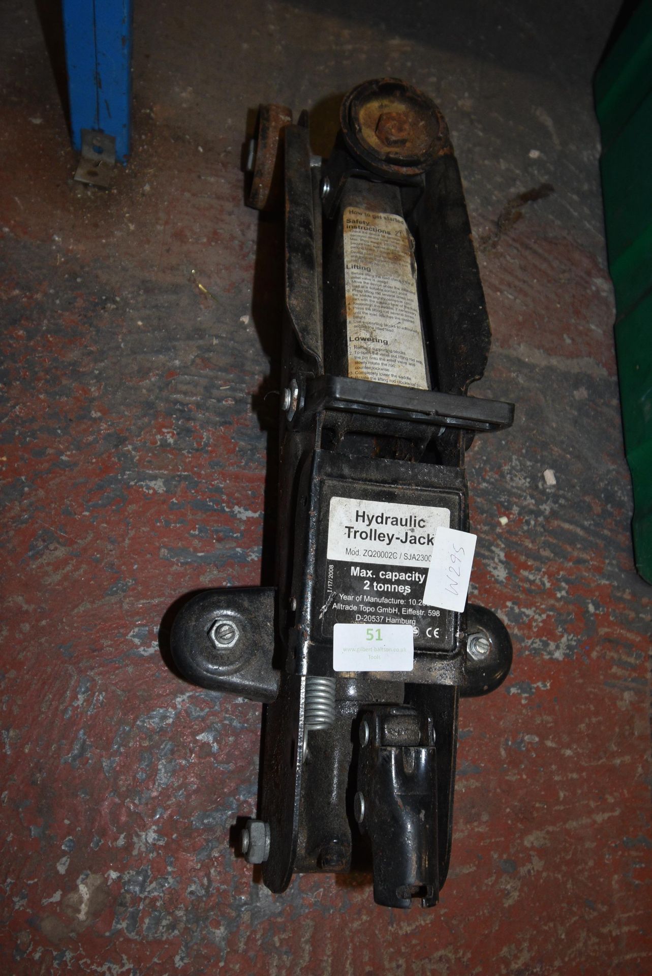 2-ton Hydraulic Trolley Jack