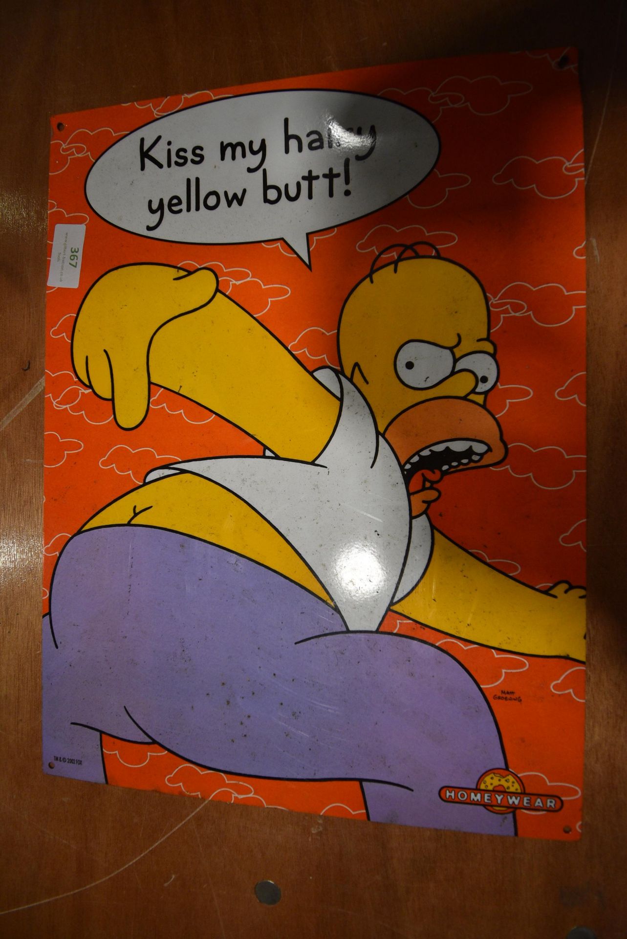 Homeywer Simpsons Metal Sign