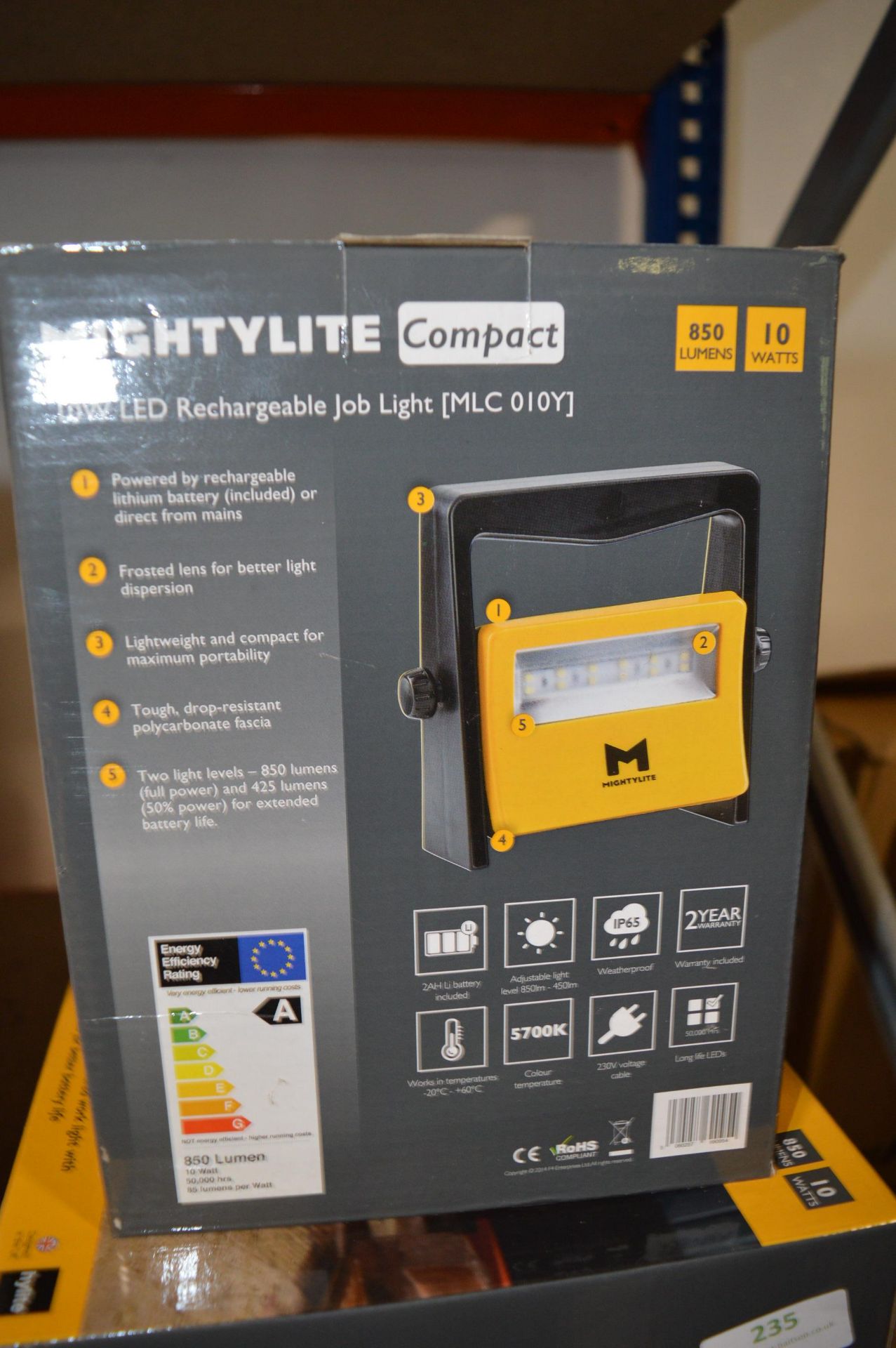 Mighty Light Compact LED Rechargeable Work Light - Bild 2 aus 2