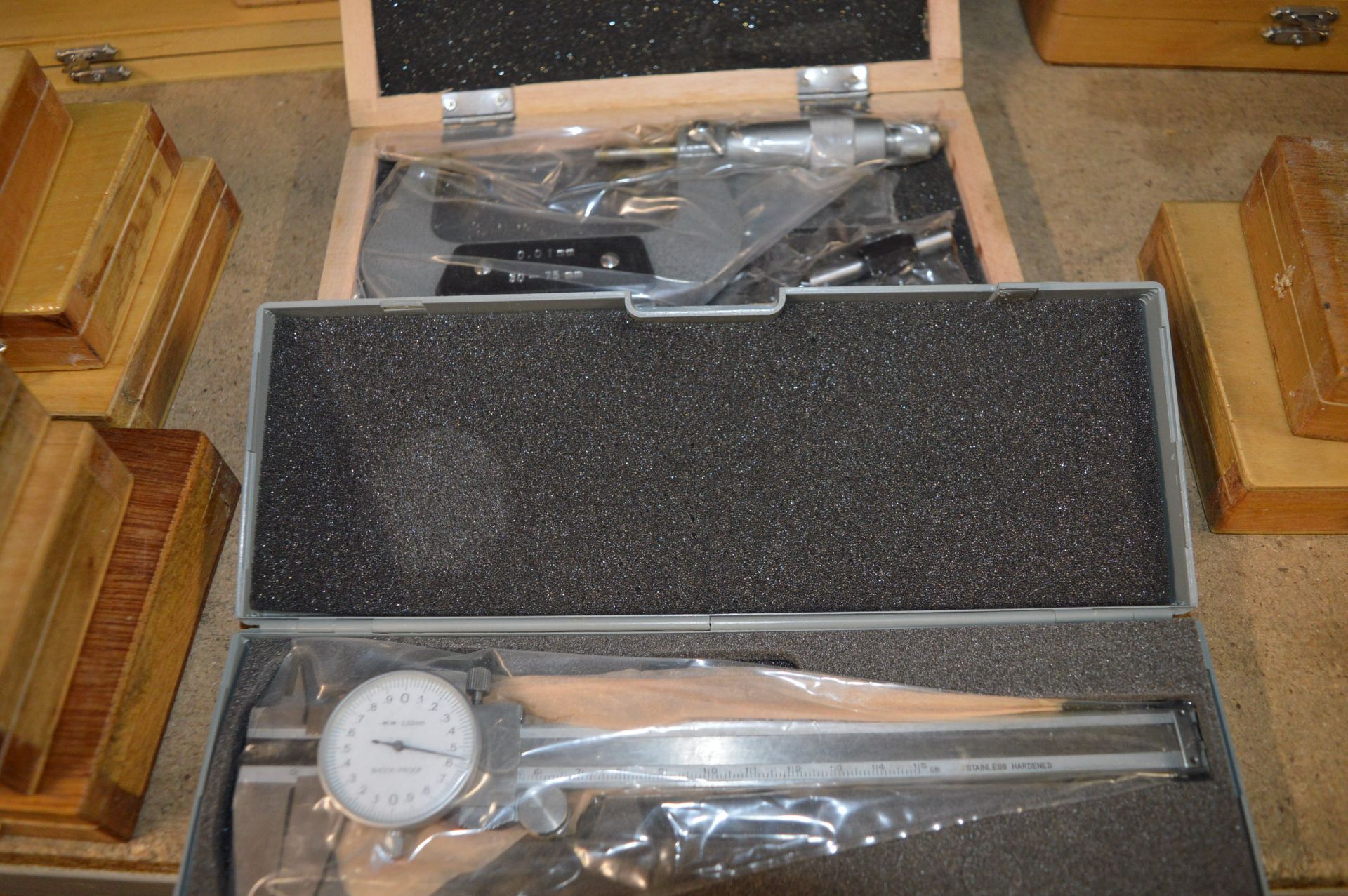 0-15cm Vernier and a 50-75mm Micrometer
