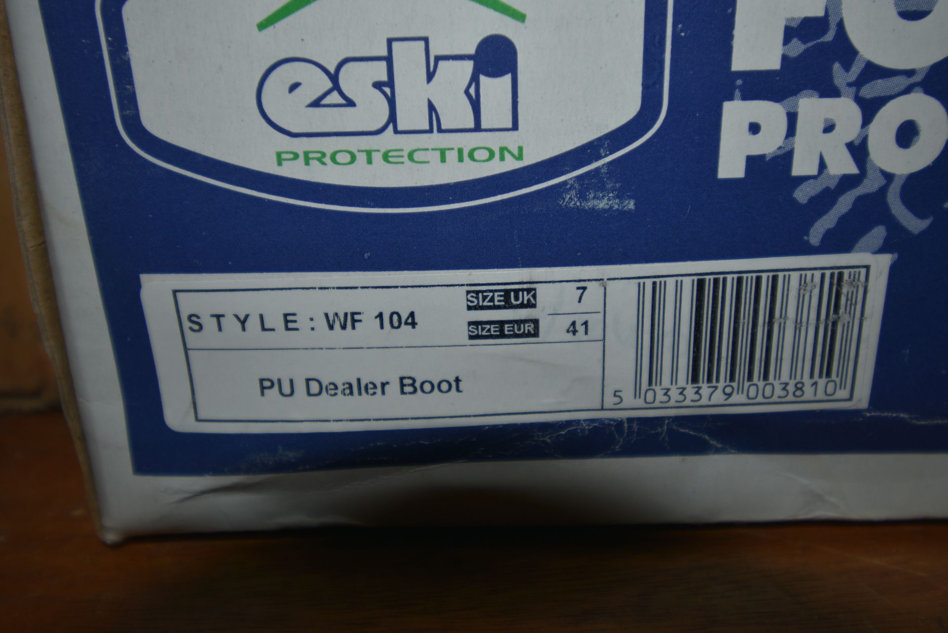 Pair of Eski PU Dealer Boots Size: 7 - Image 2 of 3