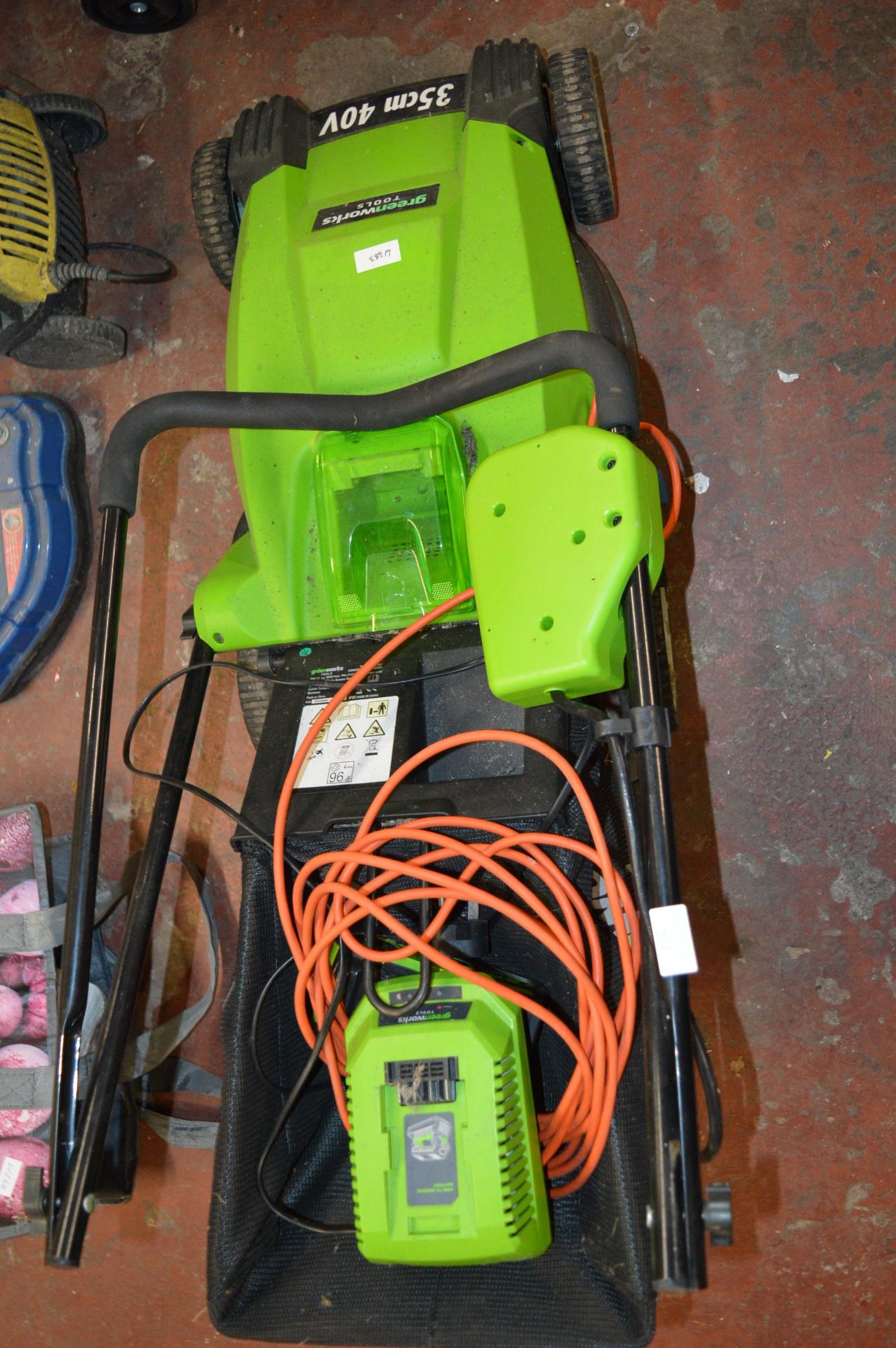 Green Works Cordless Lawnmower with Battery