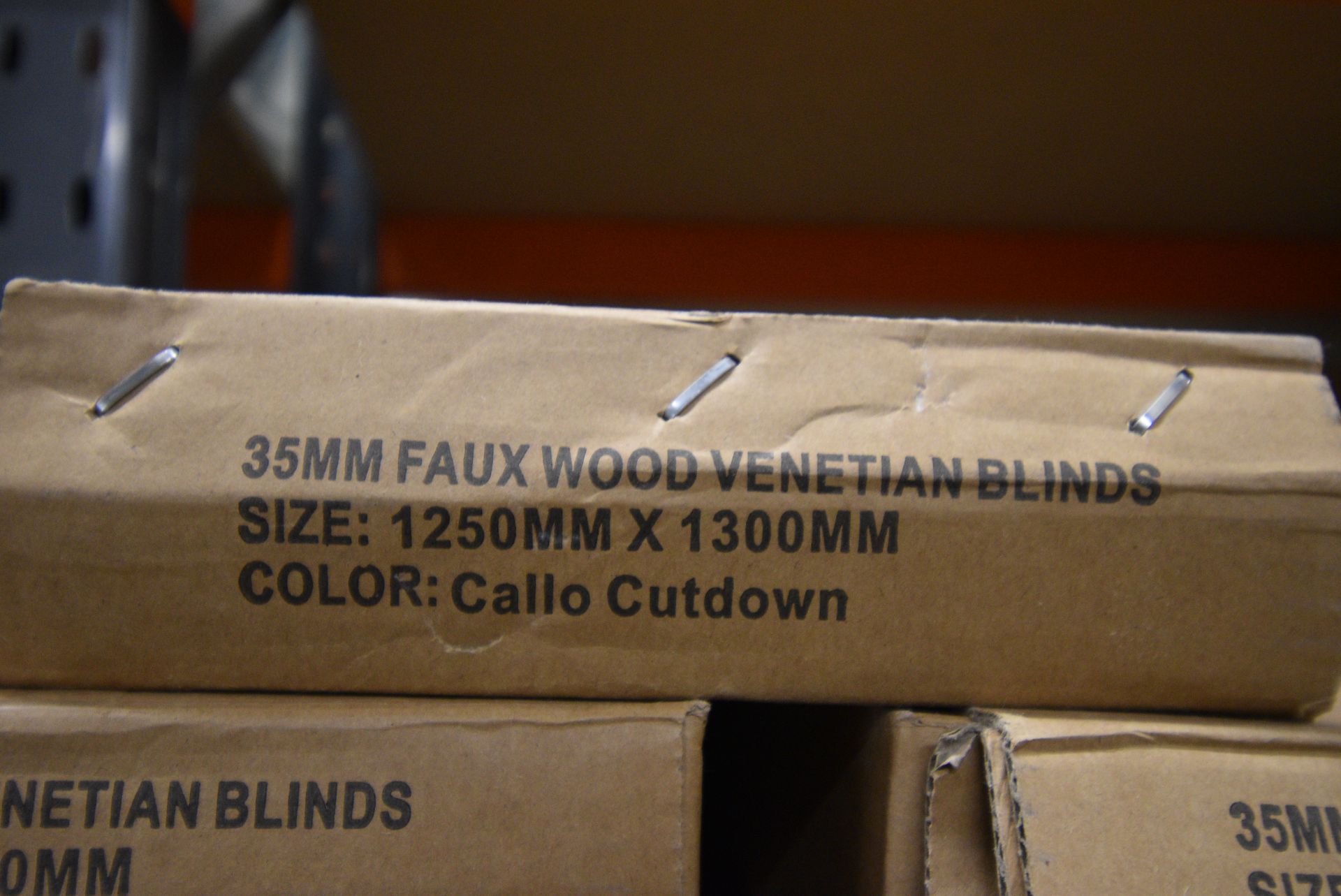 *Four 35mm Faux Wood Venetian Blinds 125x130cm - Image 2 of 2