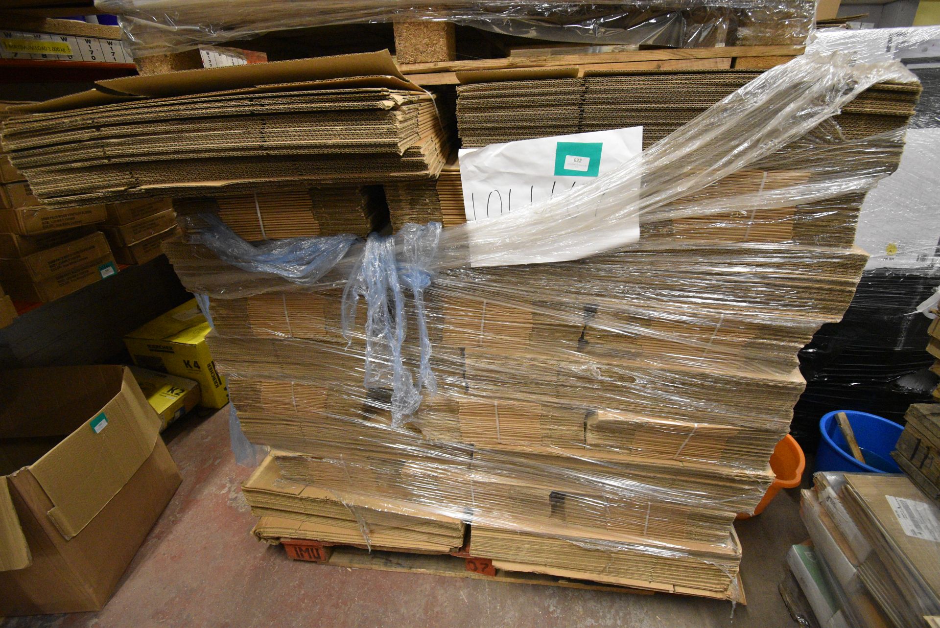 *Pallet of ~500 Carboard Boxes 8"x13"x18", and Oth