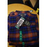 *Grayers Heritage Flannels Checked Shirt in Terracotta/Blue Size: XL