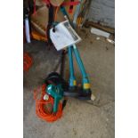 Two Black & Decker Strimmers, a Hedge Trimmer, and