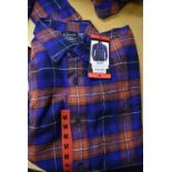 *Grayers Heritage Flannels Checked Shirt in Terracotta/Blue Size: M