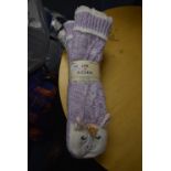 *Two Pairs of Jane & Bleecker Unicorn & Cat Slipper Socks