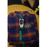 *Grayers Heritage Flannels Checked Shirt in Terracotta/Blue Size: XL