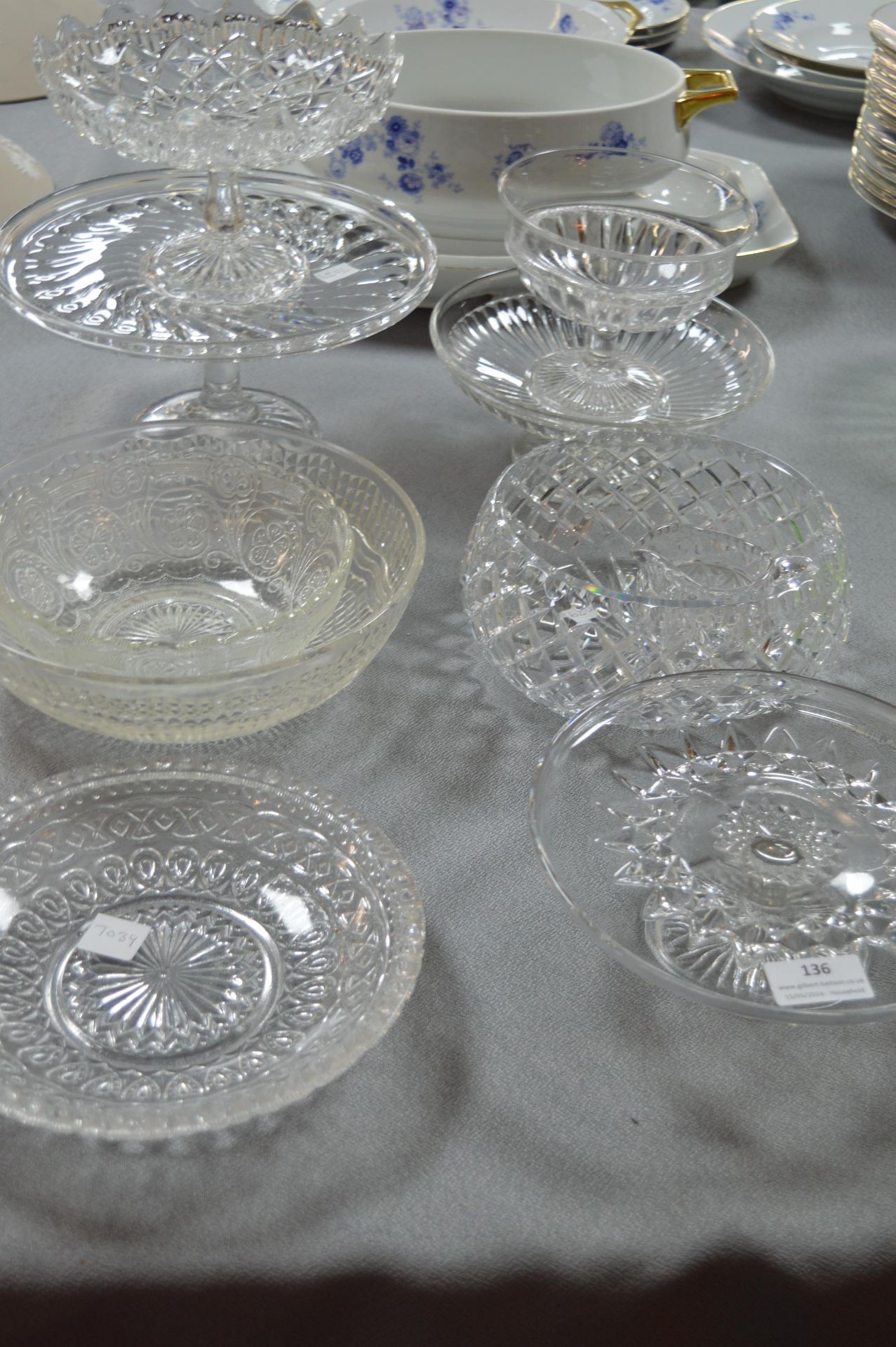 Glass Cake Stands and Trifle Bowls etc.