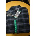 *Grayers Heritage Flannels Checked Shirt in Blue & Green Size: XL