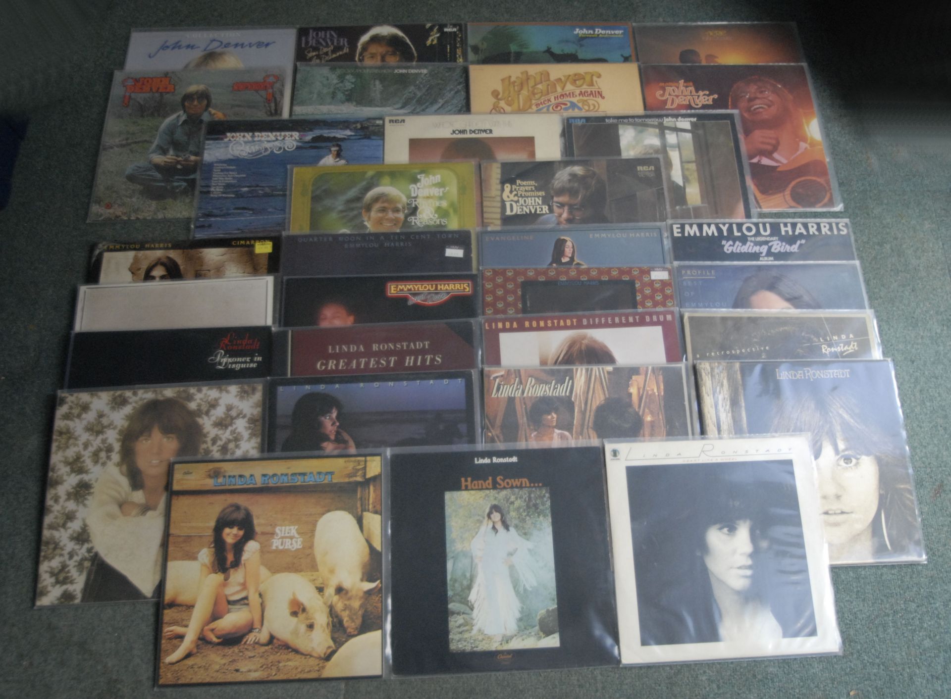 12" LP Records Including Denver Rondstadt and Emmy