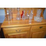 Cut Glass Lead Crystal Decanters, Vases, etc.