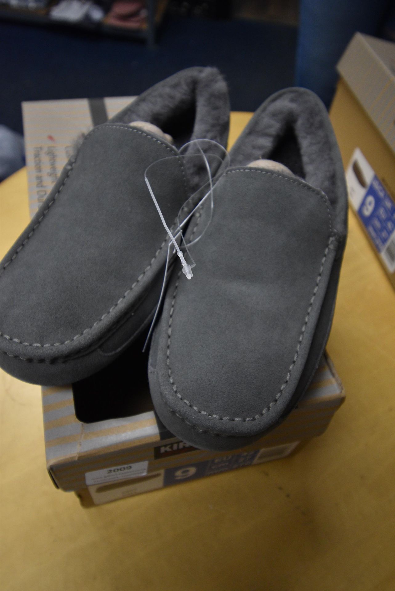 *Kirkland Grey Sheepskin Style Slippers Size: 8