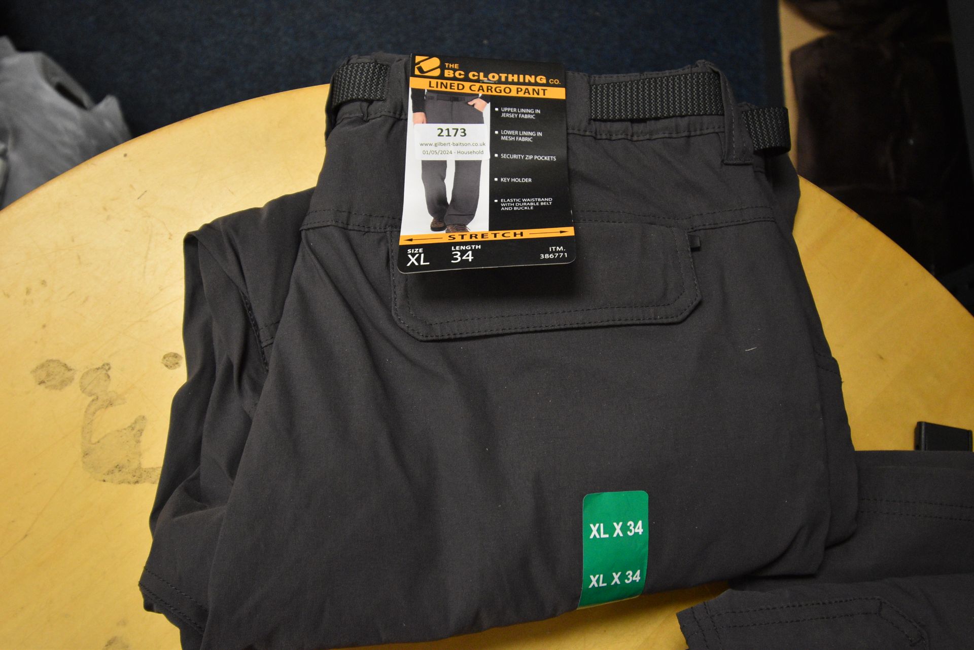 *BC Clothing Lined Cargo Pants Size: XLx34