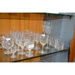 Cut Glass Lead Crystal Wine Glasses etc.