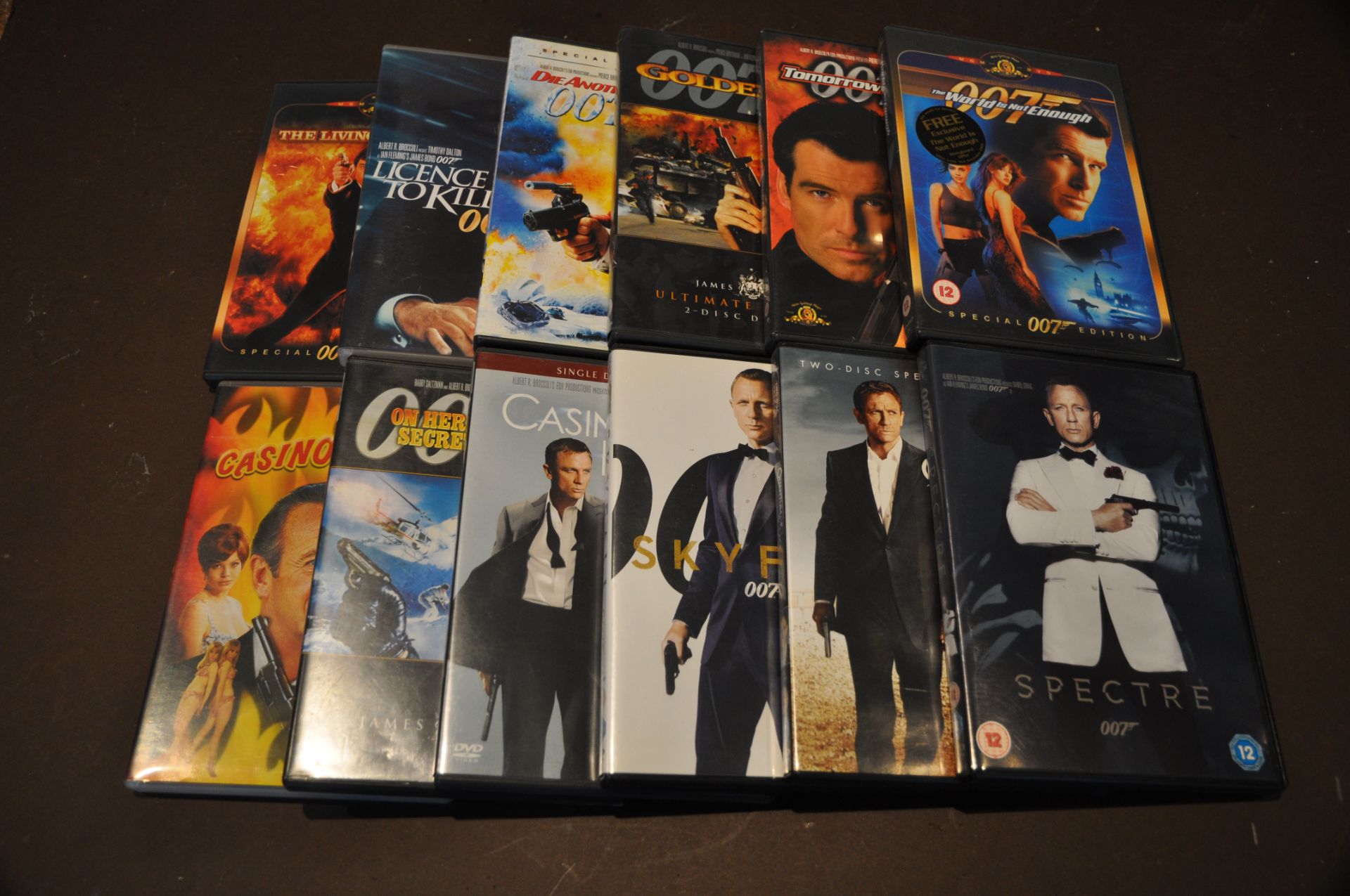 Twenty-Six James Bond DVDs