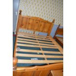 Solid Pine King Size Bed Frame