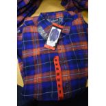 *Grayers Heritage Flannels Checked Shirt in Terracotta/Blue Size: M