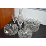 Cut Glass Lead Crystal Fruit Bowls etc.