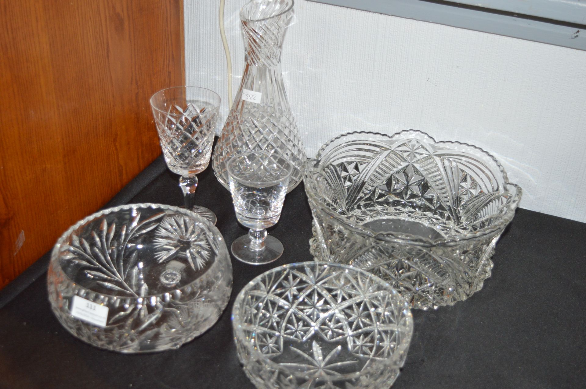 Cut Glass Lead Crystal Fruit Bowls etc.