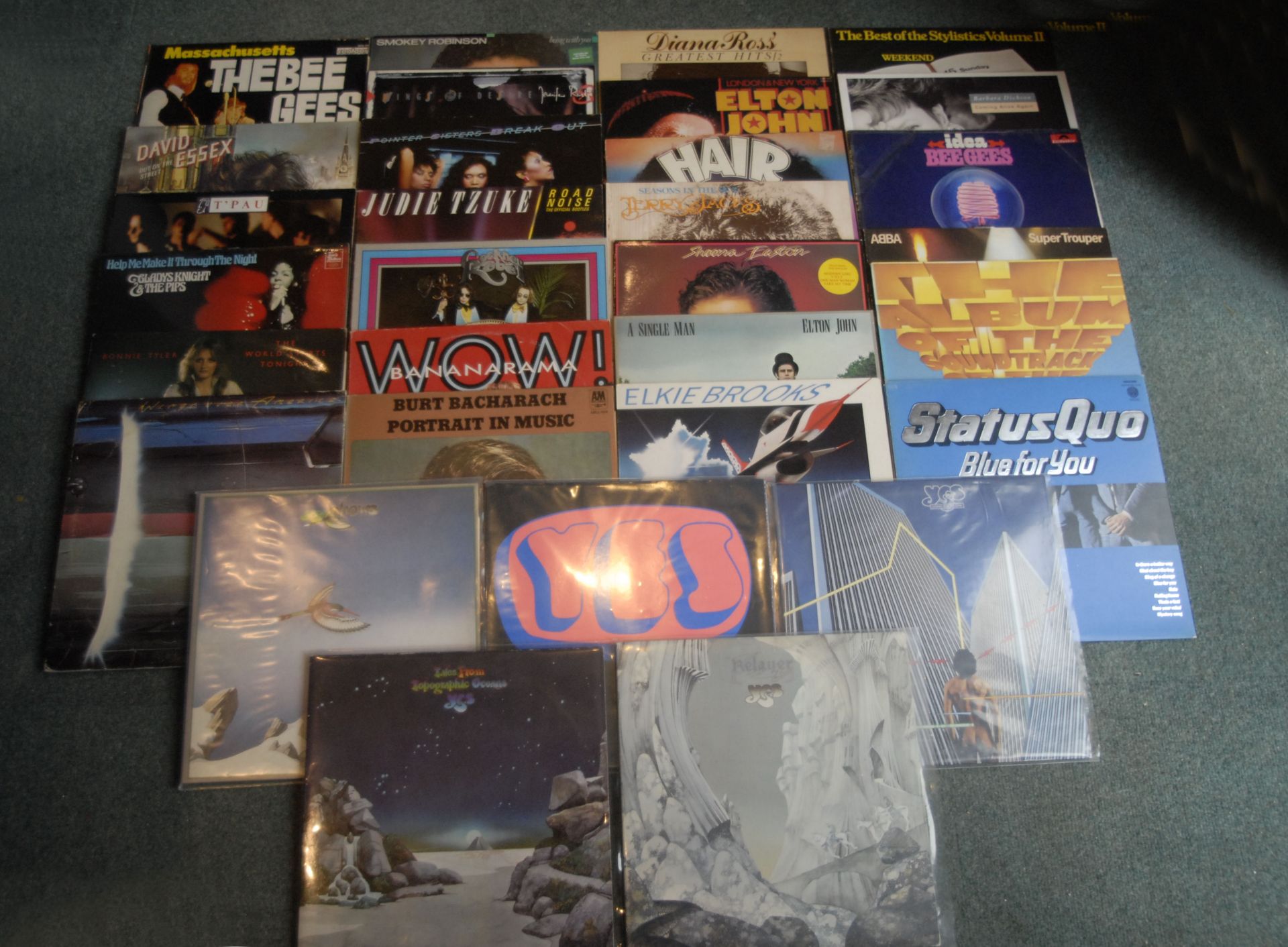 12" LP Records Including Five Yes Albums