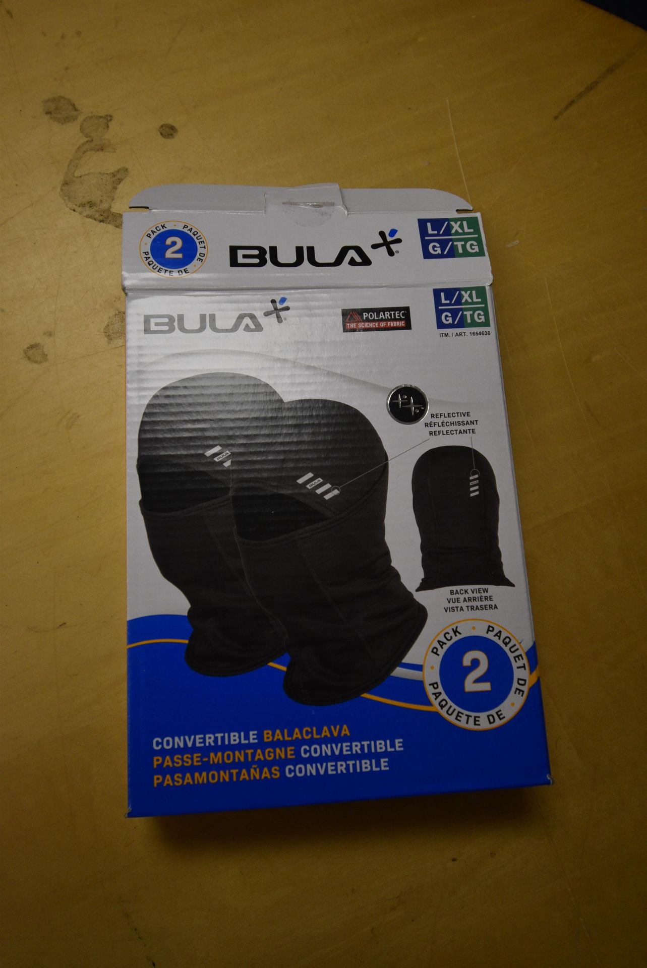*Pair of Bula Polar Tech Black Balaclavas Size: L