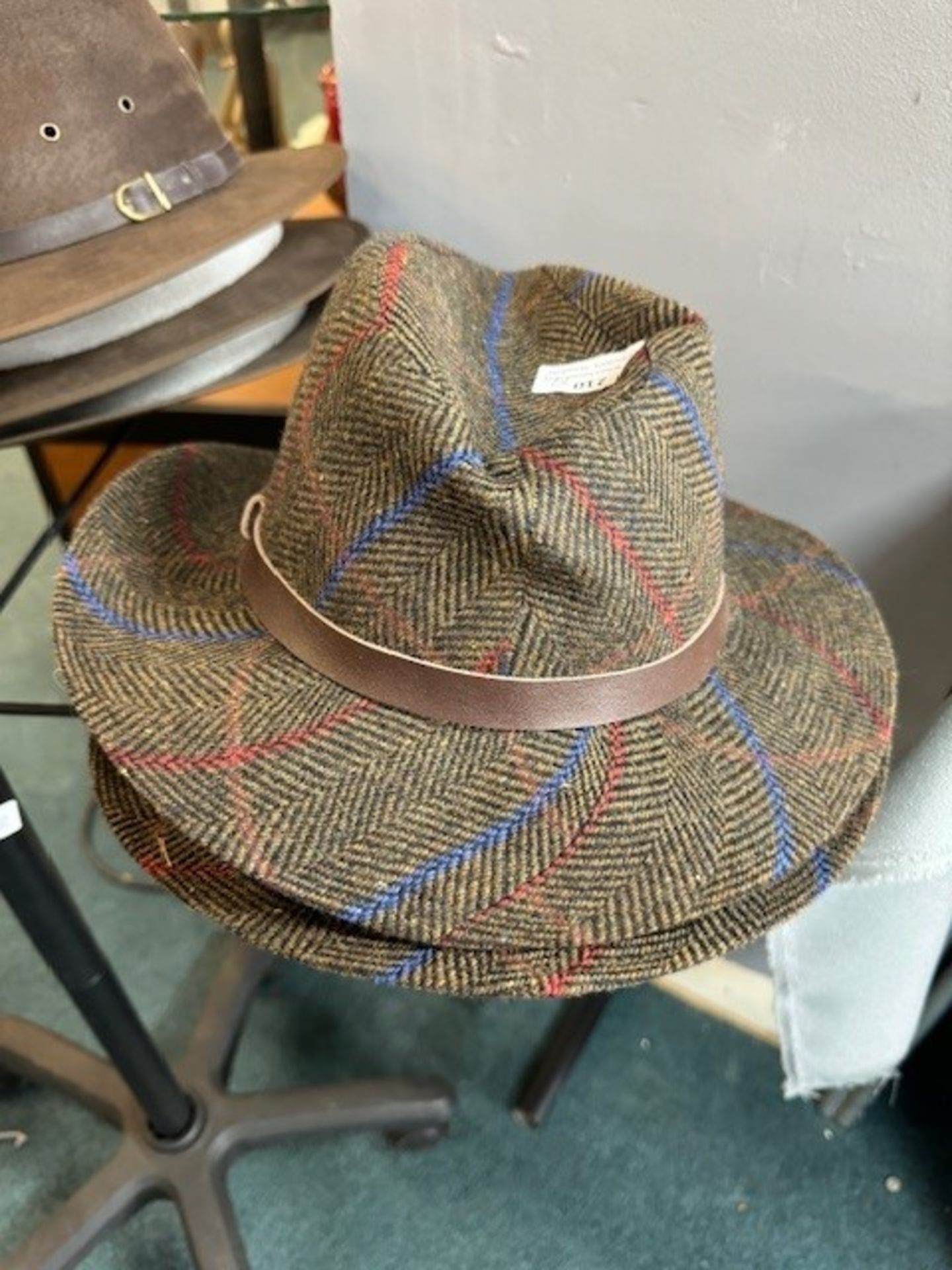 Two Hawkins Tweed Hats Size: 59