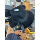 Hawkins Gent's Black Hat Size: 57 with size adjust