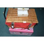 Picnic Basket and Two Gift Boxes