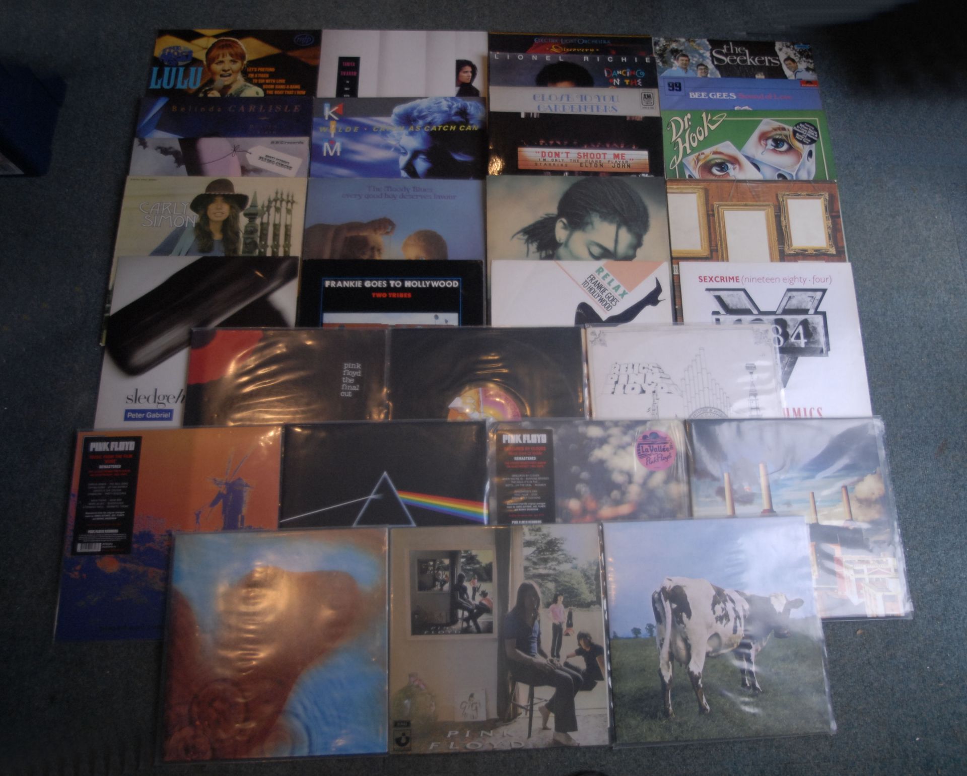 12" LP Records Including Ten Pink Floyd Albums