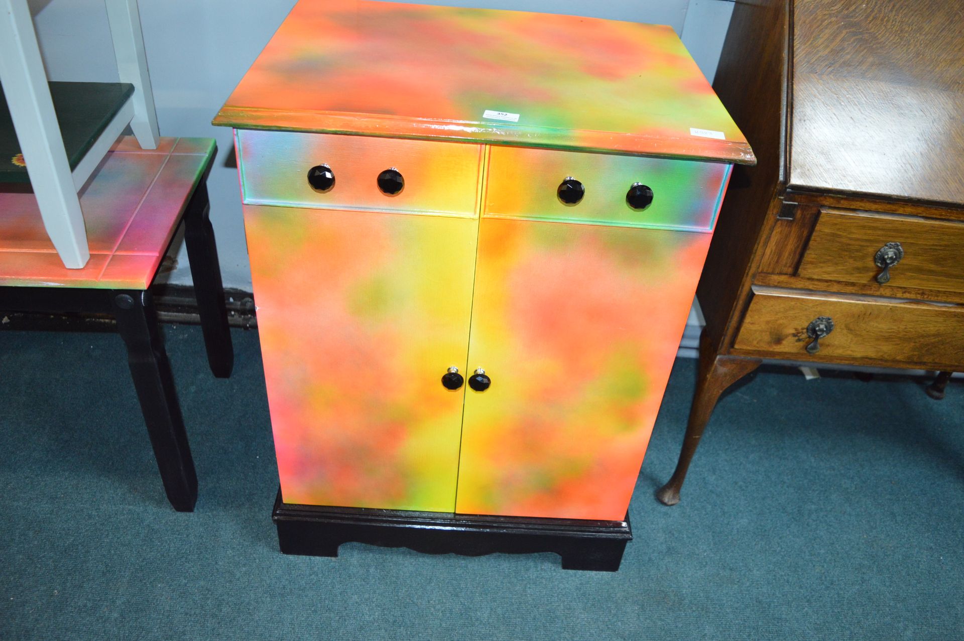 Upcycled Painted Cabinet