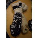 *Two Pairs of Jane & Bleecker Dog Slipper Socks